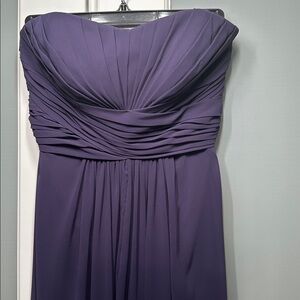 David's Bridal Strapless Long Formal